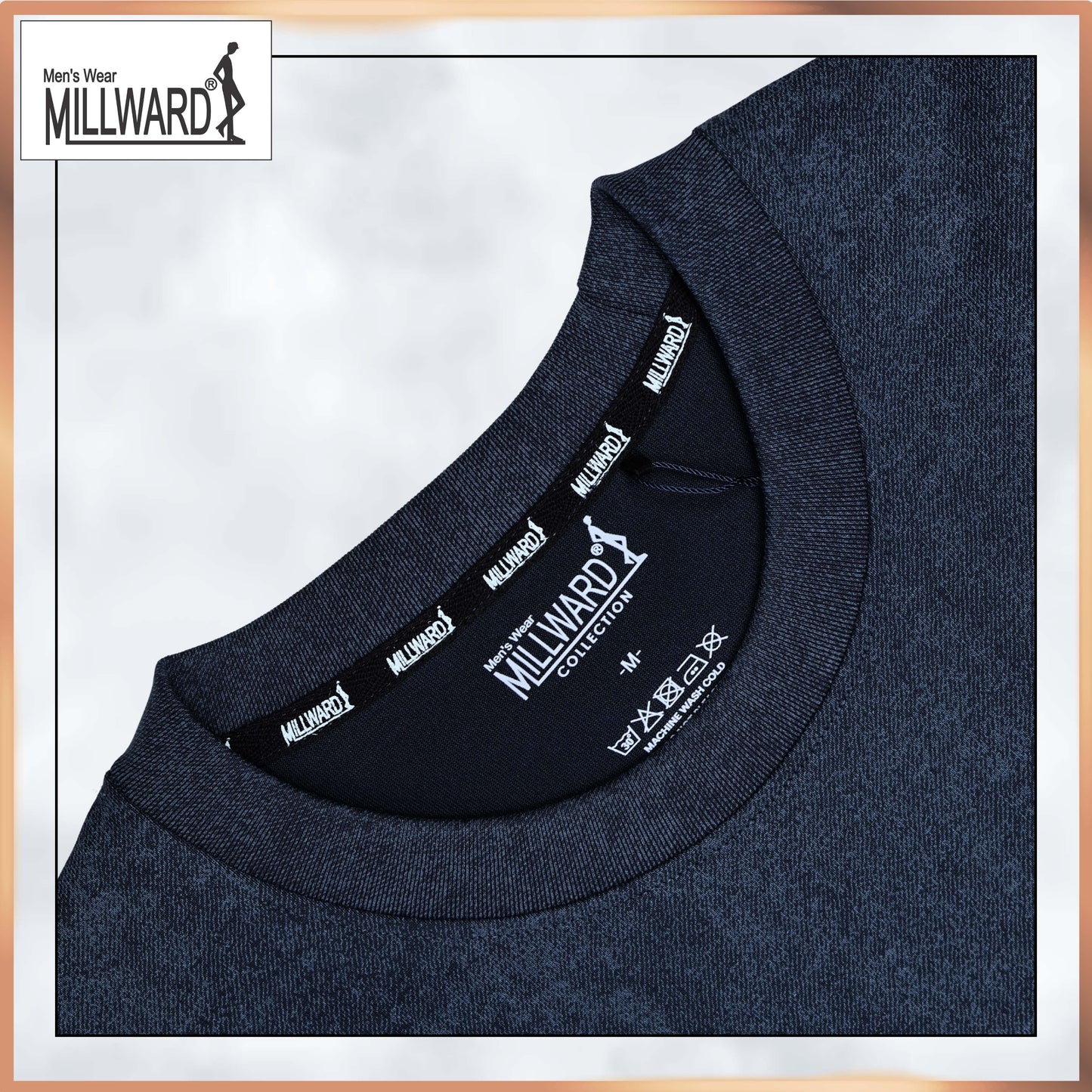 Millward Oversized T-Shirt Short Sleeve S - XL {Navy} / Baju Oversize Lengan Pendek