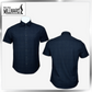 Millward Shirt Short Sleeve D.Brown/Navy / Slim Fit