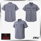 Brand John RIder Men's Denim Shirt Short Sleeve S-5XL [Smart Fit] [Silver Grey/Ash Blue/Khaki]