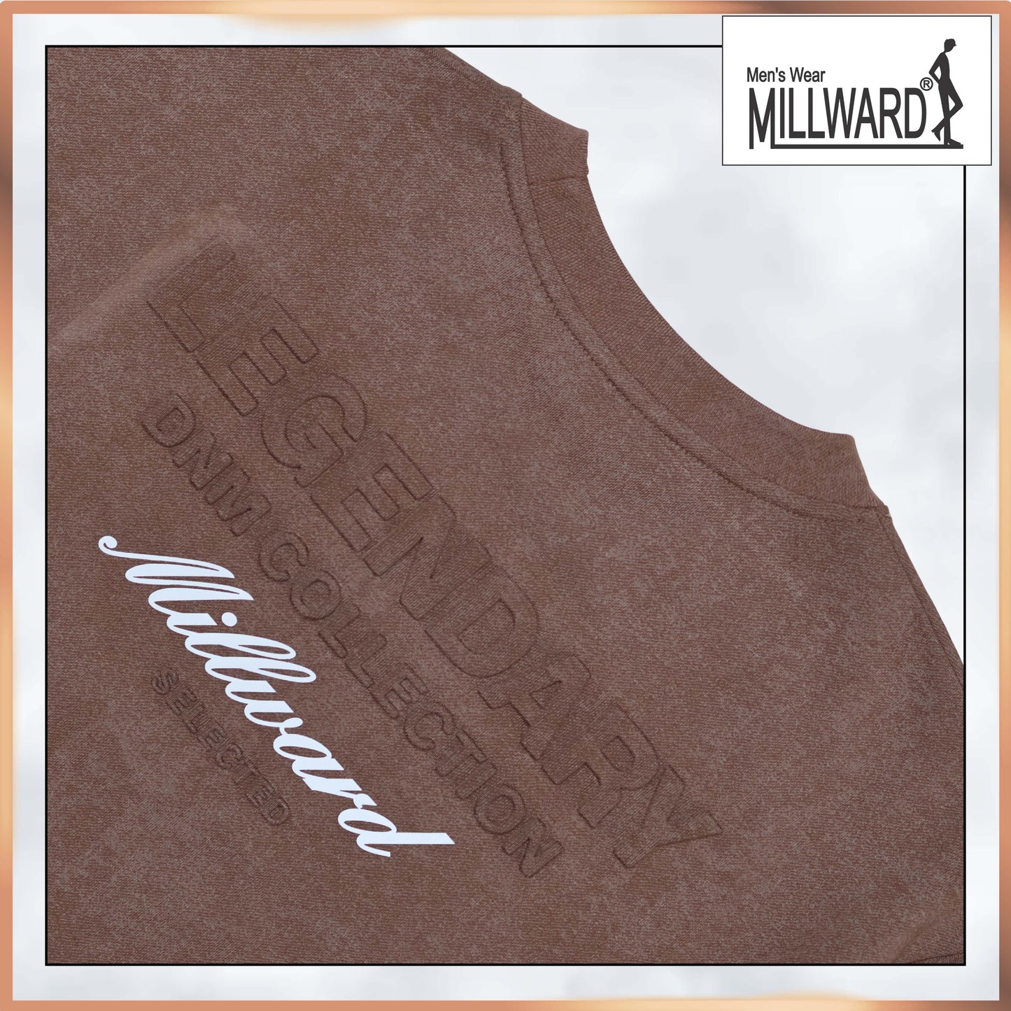 Millward Oversized T-Shirt Short Sleeve S - XL {Dark Brown} / Baju Oversize Lengan Pendek