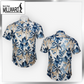 Brand Millward Shirt Short Sleeve Blue & Grey/Blue & Grey/Slim Fit