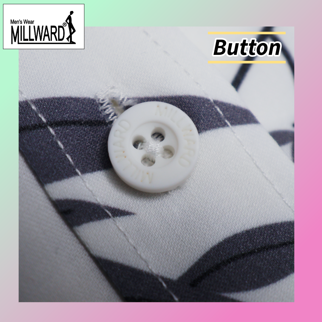 Brand Millward Shirt Short Sleeve Slim Fit Leaf Pattern Collection / Baju kemeja Lengan Pendek Koleksi Millward Slim Fit  Corak Daun