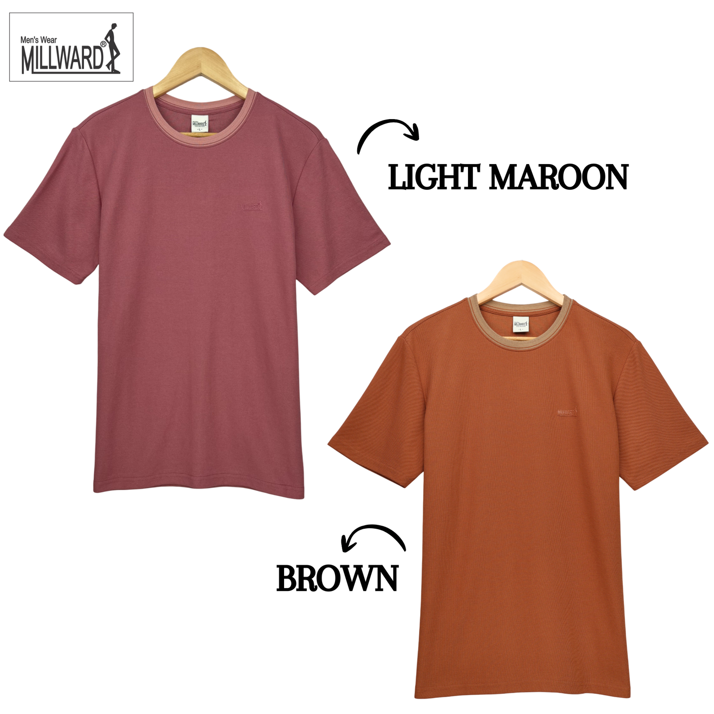 Brand Millward Unisex Short Sleeve Round Neck T-Shirt - B25365