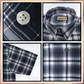 MILLWARD Men’s Plaid Casual Shirt – Short Sleeve Regular Fit Red & Navy