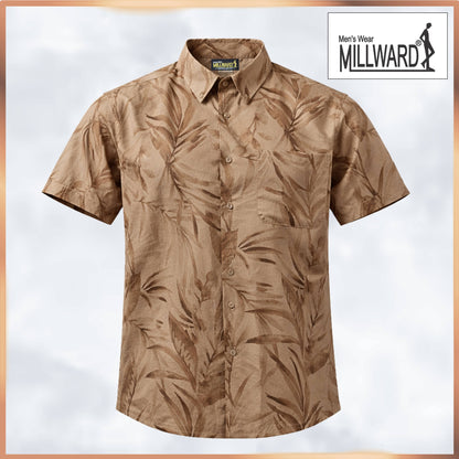 MILLWARD Men’s Floral Short Sleeve Shirt Regular Fit  (S–4XL)/Kemeja Lelaki Corak Floral MILLWARD Lengan Pendek Regular Fit  (S–4XL)