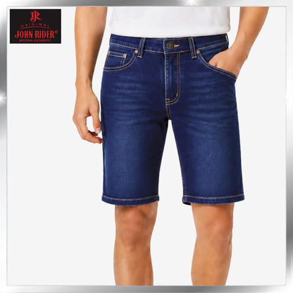 John Rider Men's Denim Short Pants Slim Fit /Denim Blue /Size 27-40