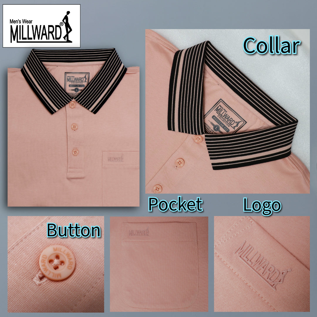 Millward Men’s Polo T-Shirt Short Sleeve (6 Colours) [Regular Fit]