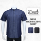 Brand Millward Men Shirt Short sleeve, Denim ,Slim Fit / Baju Kemeja Lelaki Lengan Pendek, Denim