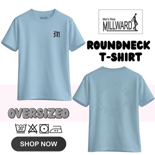 Brand Millward Roundneck T-Shirt Oversized Short Sleeve/ T-Shirt Leher Bulat Bersaiz Besar