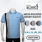 Brand Millward – Men’s Short Sleeve Polo Tee , Modern color-block side panel , Slim Fit