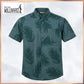 Brand MILLWARD Men’s Leaf Short Sleeve Shirt (M–4XL) / Kemeja Lelaki Lengan Pendek Corak Daun (M–4XL)