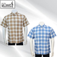 Brand Millward Men's Shirt Short Sleeve [RegularFit] / Kemeja Lelaki Lengan Pendek ) [RegularFit] M.Brown & M.Blue
