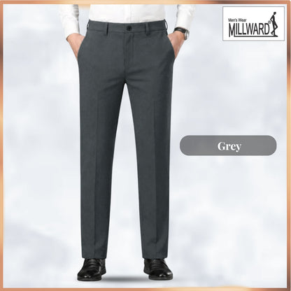 Millward Men's Chino Long Pants Straight Cut [Available} in Oatmeal,Grey,Dark Grey,Black