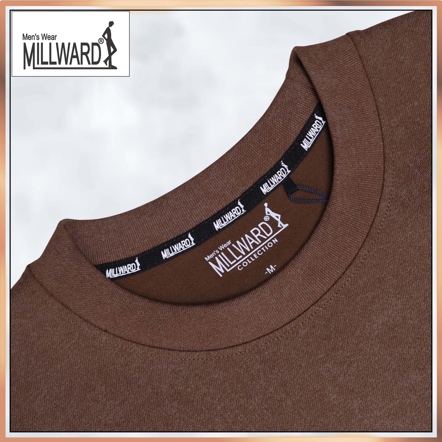 Millward Oversized T-Shirt Short Sleeve S - XL {Dark Brown} / Baju Oversize Lengan Pendek
