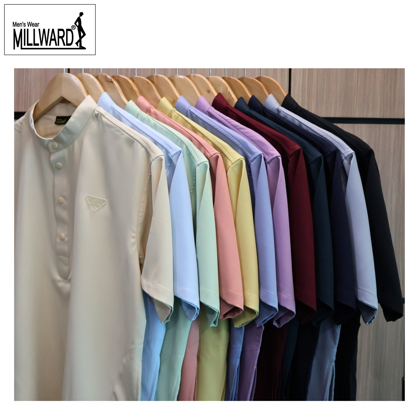 Brand Millward Baju Kurta Lengan Pendek 12 Warna
