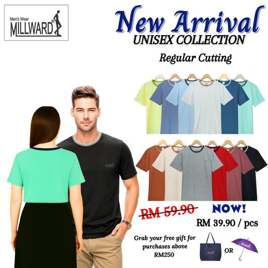 Brand Millward Unisex Short Sleeve Round Neck T-Shirt - B25365