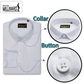 Brand Millward Men's Shirt Long Sleeve (Black/White) [SmartFit]  / Kemeja Lelaki Lengan Panjang (Hitam/Putih) [SmartFit]