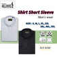 Brand Millward Men's Shirt Short Sleeve (Black/White) [SmartFit]  /Kemeja Lelaki Lengan Pendek (Hitam/Putih) [SmartFit]