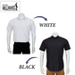 Brand Millward Men's Shirt Short Sleeve (Black/White) [SmartFit]  /Kemeja Lelaki Lengan Pendek (Hitam/Putih) [SmartFit]