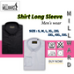 Brand Millward Men's Shirt Long Sleeve (Black/White) [SmartFit]  / Kemeja Lelaki Lengan Panjang (Hitam/Putih) [SmartFit]