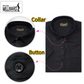 Brand Millward Men's Shirt Short Sleeve (Black/White) [SmartFit]  /Kemeja Lelaki Lengan Pendek (Hitam/Putih) [SmartFit]
