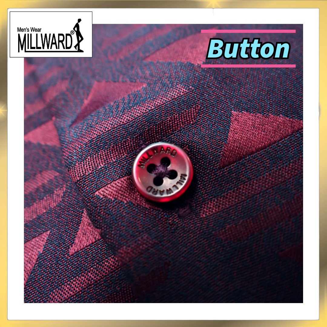 Brand Millward Men's Shirt Short Sleeve [RegularFit] / Kemeja Lelaki Lengan Pendek ) [RegularFit] (Violet & Admiral)