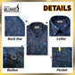 Brand Millward Men's Shirt Short Sleeve [RegularFit] / Kemeja Lelaki Lengan Pendek ) [RegularFit] (Navy & Red)