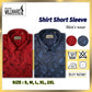 Brand Millward Men's Shirt Short Sleeve [RegularFit] / Kemeja Lelaki Lengan Pendek ) [RegularFit] (Navy & Red)