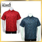 Brand Millward Men's Shirt Short Sleeve [RegularFit] / Kemeja Lelaki Lengan Pendek ) [RegularFit] (Navy & Red)