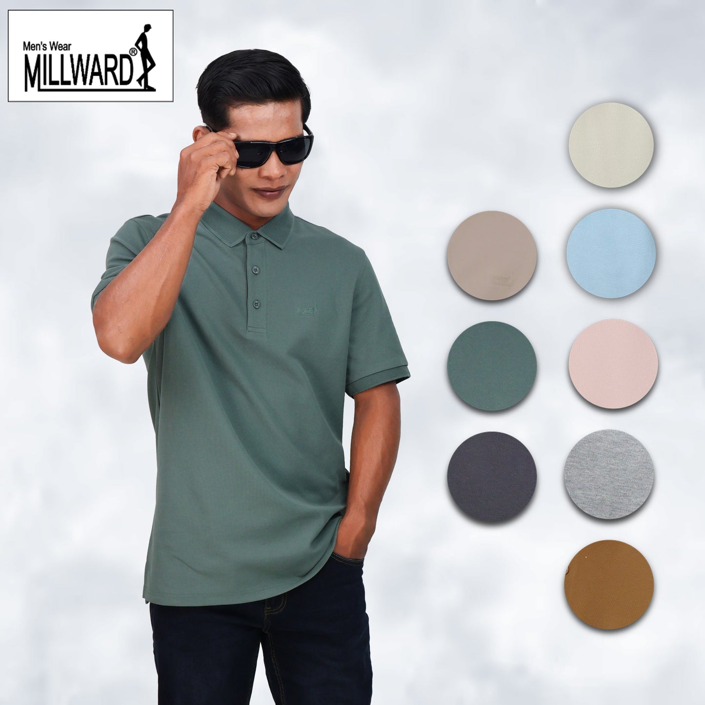 Brand Millward Men's Polo T-Shirt Short Sleeve (8 Colors) [Slim Fit] / Kemeja Polo Lengan Pendek (8 WArna) [Slim FIt]