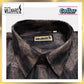 Brand Millward Men's Shirt Short Sleeve [RegularFit] / Kemeja Lelaki Lengan Pendek ) [RegularFit] (Dark Purple & Brown)