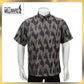 Brand Millward Men's Shirt Short Sleeve [RegularFit] / Kemeja Lelaki Lengan Pendek ) [RegularFit] (Dark Purple & Brown)