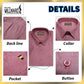 Brand Millward Men's Shirt Short Sleeve [RegularFit] / Kemeja Lelaki Lengan Pendek ) [RegularFit] (Dark Brown & Pink)