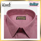 Brand Millward Men's Shirt Short Sleeve [RegularFit] / Kemeja Lelaki Lengan Pendek ) [RegularFit] (Dark Brown & Pink)