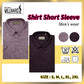 Brand Millward Men's Shirt Short Sleeve [RegularFit] / Kemeja Lelaki Lengan Pendek ) [RegularFit] (Light Purple & Dark Purple)