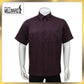 Brand Millward Men's Shirt Short Sleeve [RegularFit] / Kemeja Lelaki Lengan Pendek ) [RegularFit] (Light Purple & Dark Purple)