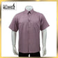 Brand Millward Men's Shirt Short Sleeve [RegularFit] / Kemeja Lelaki Lengan Pendek ) [RegularFit] (Light Purple & Dark Purple)